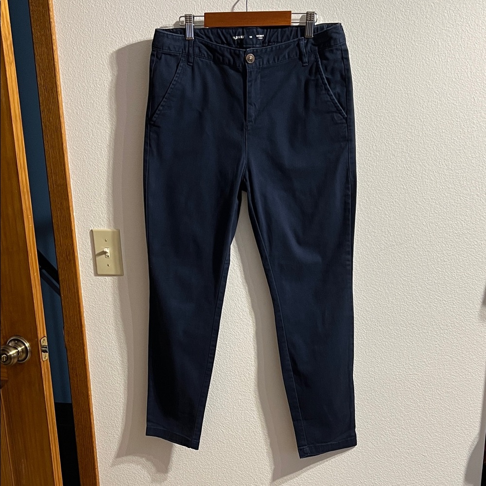 Old Navy Dark Blue Skinny Stretch Pants